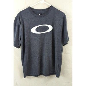 Oakley Mens T Shirt Large Short Sleeve Gray Hyrdrolix Regular Fit